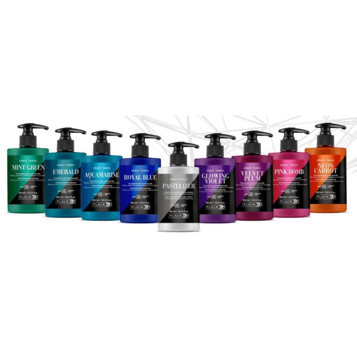 Coloration semi-permanente "Crazy Toner", Soin repigmentant (300 ml)